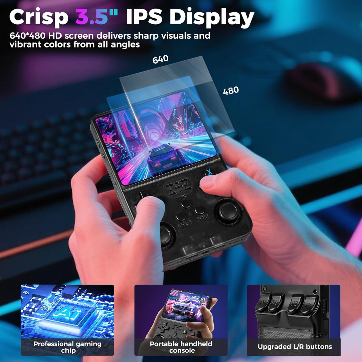 R36S Retro Portable Game Console Built-in 20,000 Classic Games